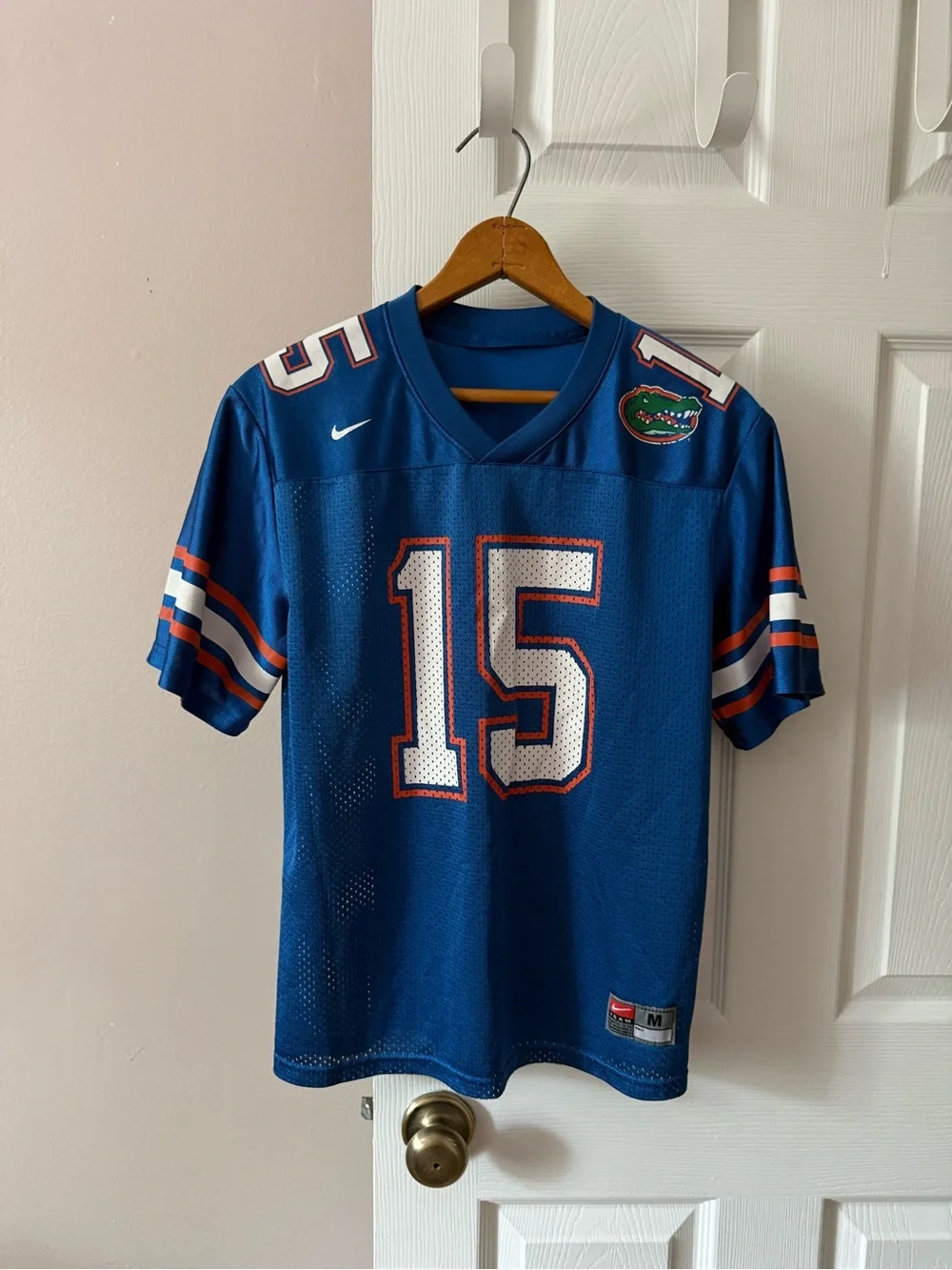 Nike University Of Florida Gators Youth  Football Jersey Medium #15 Blue